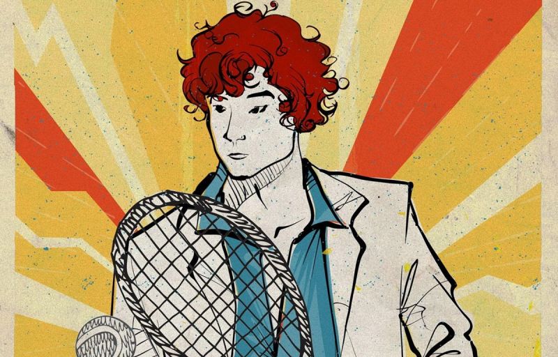 Tạo h&igrave;nh Xu&acirc;n t&oacute;c đỏ tr&ecirc;n poster của dự &aacute;n