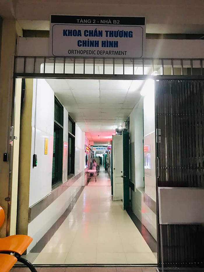 Khoa Chấn thương chỉnh h&igrave;nh, Bệnh viện Xanh P&ocirc;n sau khi được dỡ bỏ phong tỏa.