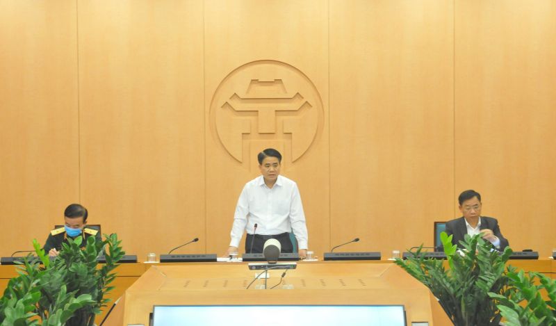 Phiên họp của Ban Chỉ đạo phòng chống dịch Covid -19 TP Hà Nội chiều ngày 1/4