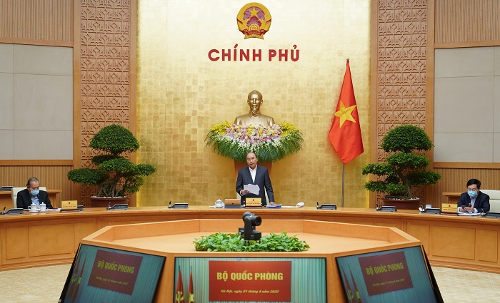 Thủ tướng Ch&iacute;nh phủ Nguyễn Xu&acirc;n Ph&uacute;c chủ tr&igrave; phi&ecirc;n họp phi&ecirc;n thường kỳ th&aacute;ng 3/2020