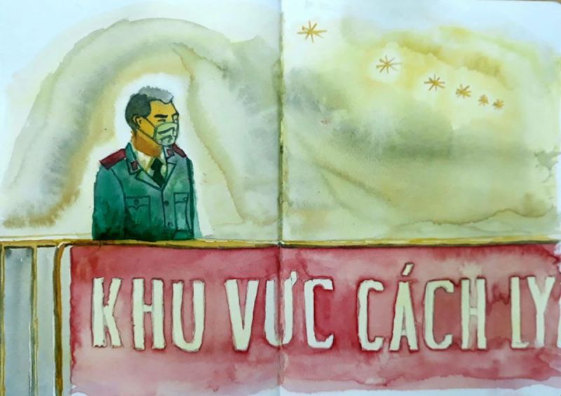 Công việc âm thầm của những người làm nhiệm vụ canh gác.