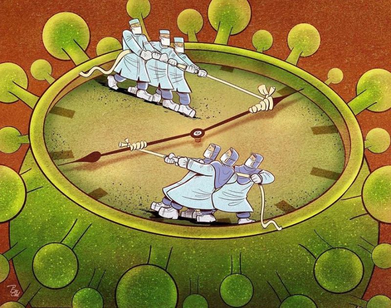 Các bác sĩ và y tá nỗ lực chạy đua với thần chết, chạy đua với thời gian để cứu người bệnh.