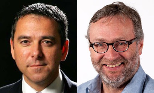 Bác sĩ  Jean-Paul Mira (trái) và chuyên gia Camille Locht (phải).