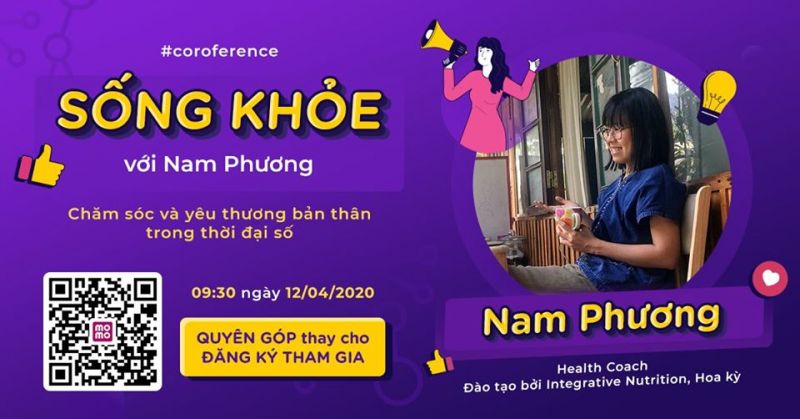 Nam Phương với buổi livestream chia sẻ mang chủ đề 