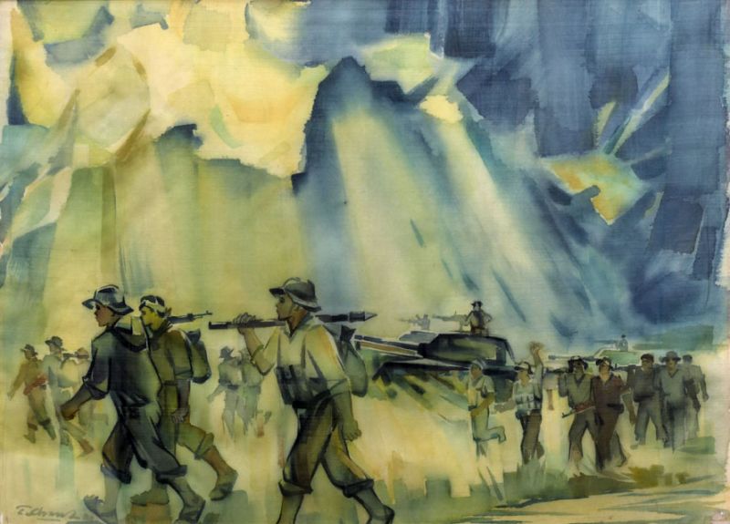 Triển lãm mỹ thuật mừng 45 năm Đại thắng mùa Xuân 1975 - ảnh 1