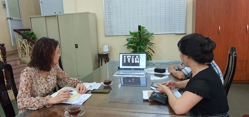 Hội LHPN quận tổ chức Hội nghị  trực tuyến giao ban công tác quý I, triển khai nhiệm vụ quý II