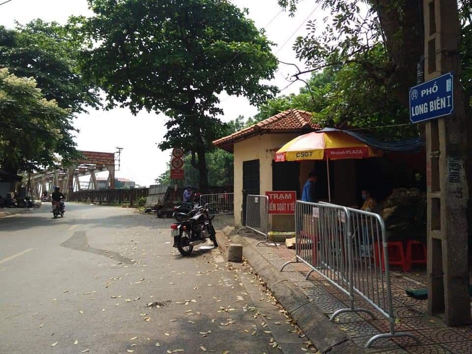 Chốt 24 đầu cầu Long Biên hướng vào nội đô đã được tháo dỡ Chốt 24 đầu cầu Long Biên hướng vào nội đô đã được tháo dỡ