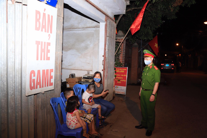 Trước giờ thôn Hạ Lôi kết thúc vùng cách ly y tế.