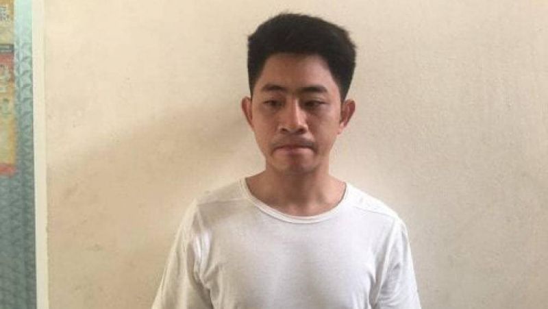 Đối tượng Nguyễn Đại Ho&agrave;ng tại cơ quan điều tra