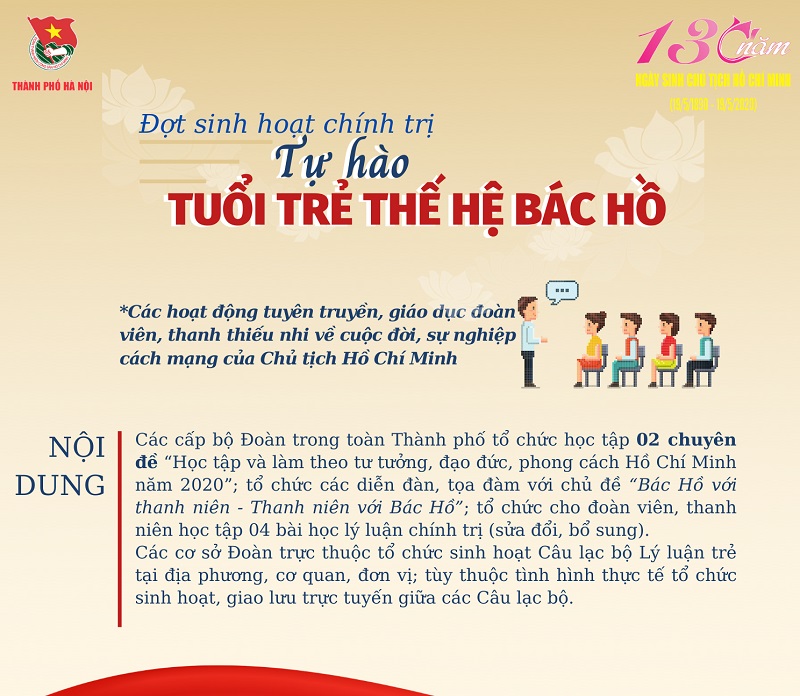 Nhiều hoạt động kỷ niệm cấp Thành phố được Thành đoàn triển khai trong tháng 5 Nhiều hoạt động kỷ niệm cấp Thành phố được Thành đoàn triển khai trong tháng 5