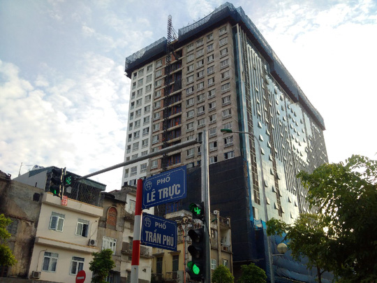 Công trình sai phạm tại 8B Lê Trực, phường Điện Biên, quận Ba Đình Công trình sai phạm tại 8B Lê Trực, phường Điện Biên, quận Ba Đình