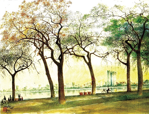 Đường Cổ Ngư - một trong những con đường đẹp của Thủ đô Hà Nội. Đường Cổ Ngư - một trong những con đường đẹp của Thủ đô Hà Nội.