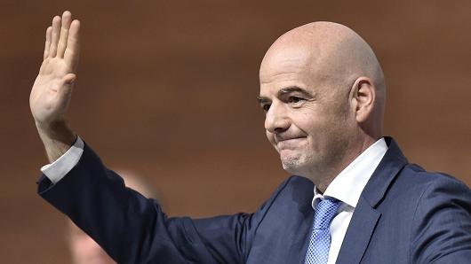Chủ tịch Liên đoàn bóng đá thế giới FIFA ông Gianni Infantino.
