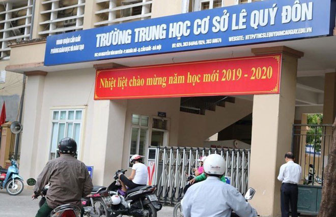 Trường Trung học cơ sở L&ecirc; Qu&yacute; Đ&ocirc;n (quận Cầu Giấy).