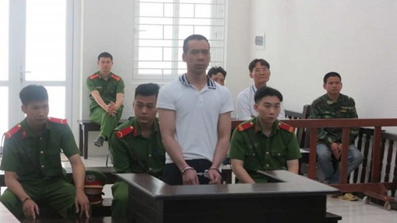 Bị cáo Nam tại phiên tòa