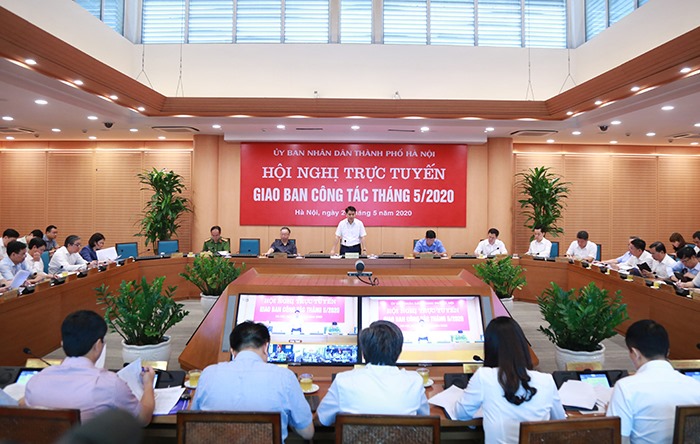 Phiên họp giao ban trực tuyến tháng 5 của UBND TP Phiên họp giao ban trực tuyến tháng 5 của UBND TP
