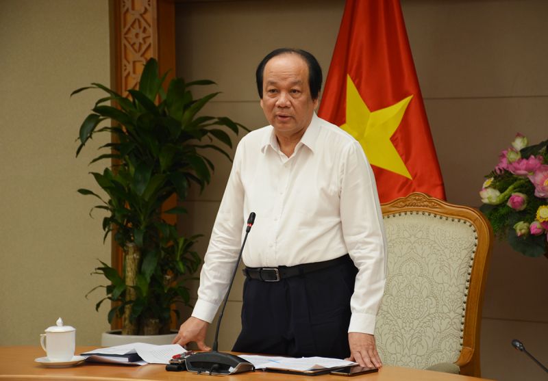 Bộ trưởng, Chủ nhiệm VPCP Mai Tiến Dũng phát biểu tại buổi làm việc. Ảnh: VGP Bộ trưởng, Chủ nhiệm VPCP Mai Tiến Dũng phát biểu tại buổi làm việc. Ảnh: VGP