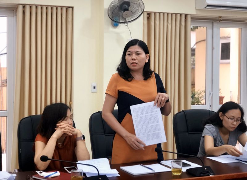 Chị Lê Thị Hà, Chủ tịch Hội LHPN phường, Hội LHPN Dịch Vọng