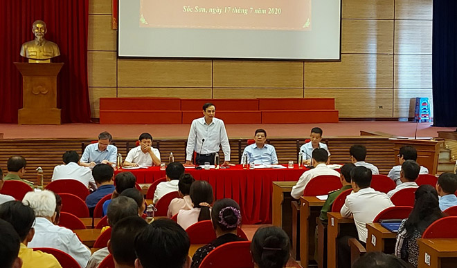 Ph&oacute; B&iacute; thư Th&agrave;nh ủy H&agrave; Nội Đ&agrave;o Đức To&agrave;n ph&aacute;t biểu tại buổi đối thoại.