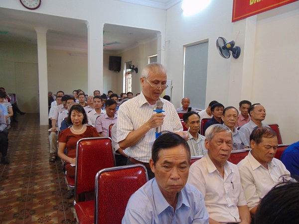 Kiến nghị tại cuộc tiếp xúc cử tri quận Hà Đông