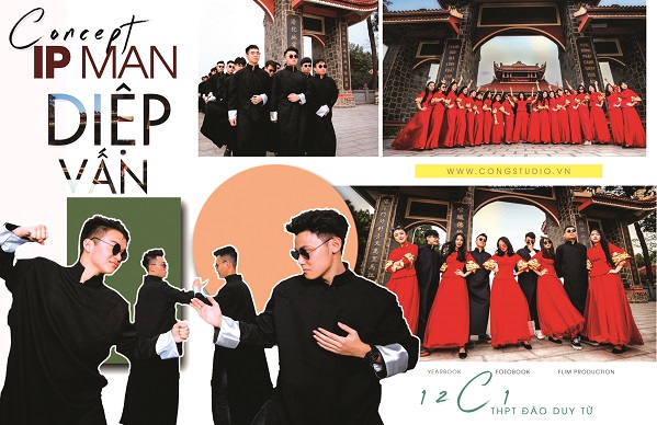 Nhiều bộ ảnh kỷ yếu quá cầu kỳ, lấy cảm hứng từ phim Diệp Vấn. Ảnh: Internet