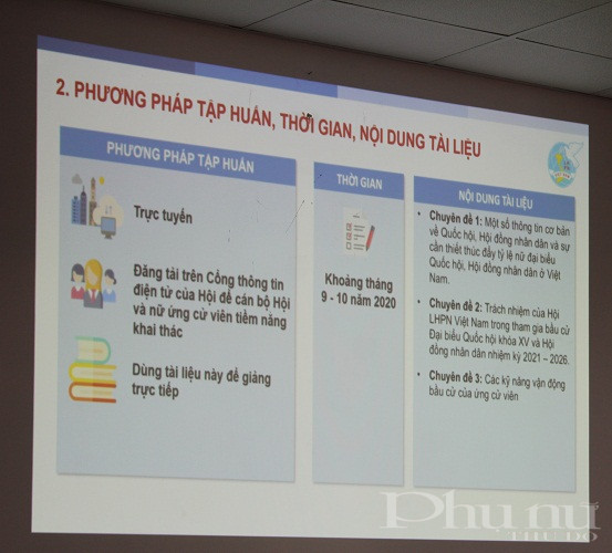 Bộ tài liệu được hoàn thiện sẽ được Trung ương Hội LHPN Việt Nam tập huấn theo hình thức trực tuyến