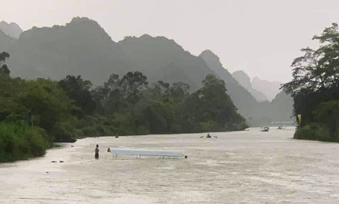 Hiện trường nơi đò bị chìm