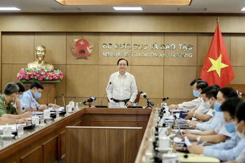 Hội nghị trực tuyến Ban chỉ đạo quốc gia về thi tốt nghiệp THPT năm 2020 với các địa phương. Ảnh: VGP/Nhật Nam