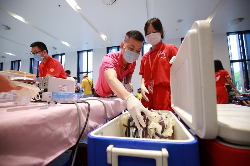 Những đơn vị máu quý giá thu được trong chương trình 