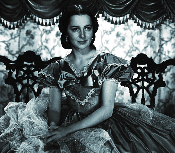 Nữ minh tinh xinh đẹp De Havilland trong vai Melanie Hamilton trong tuyệt phẩm Cuốn theo chiều gió