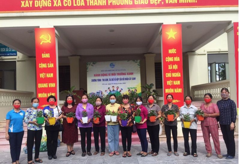 Hội LHPN xã Cổ Loa là một trong những đơn vị được Hội LHPN huyện chọn làm điểm để nhân diện rộng