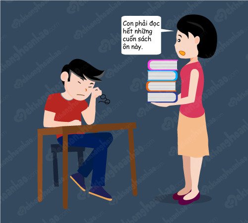 Cha mẹ đừng tạo áp lực cho con trong mùa thi