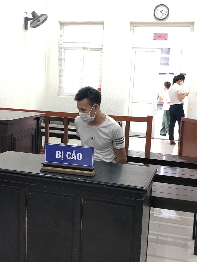 Bị cáo Nguyệt tại tòa