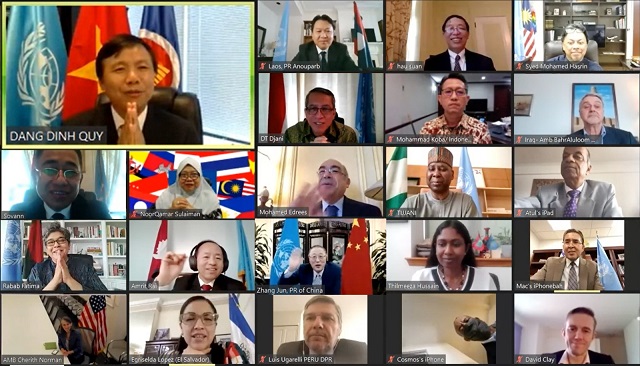 Tổ chức lễ kỷ niệm 53 năm ngày thành lập ASEAN theo hình thức trực tuyến.