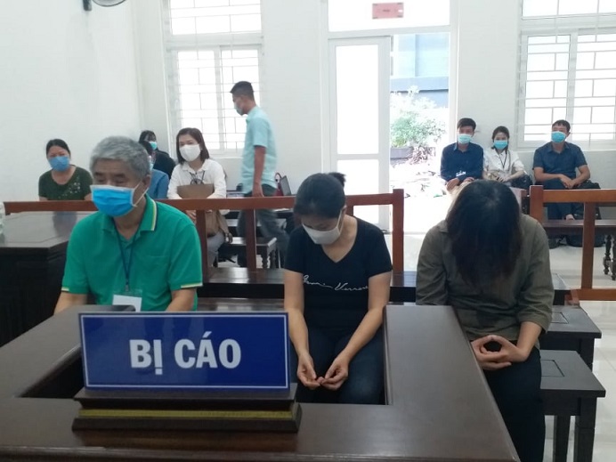 Các bị cáo tại tòa