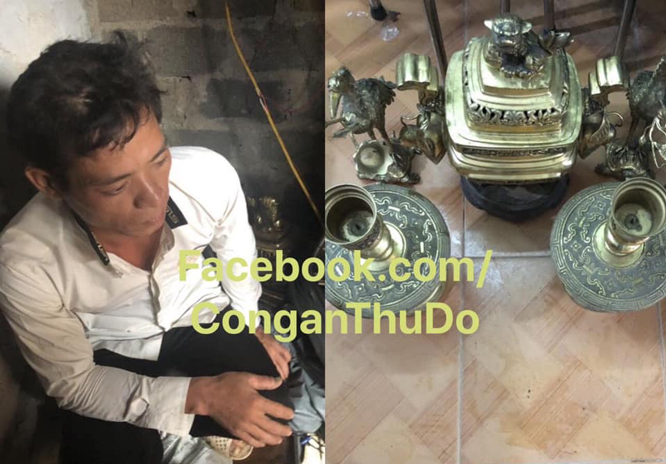 Đối tượng Đặng Đình Định (sinh năm 1977, trú tại xã Quảng Bị, huyện Chương Mỹ) bị bắt về tội “Trộm cắp tài sản”.