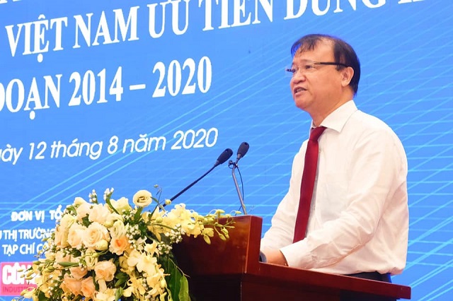 Thứ trưởng Đỗ Thắng Hải ph&aacute;t biểu tại hội nghị.