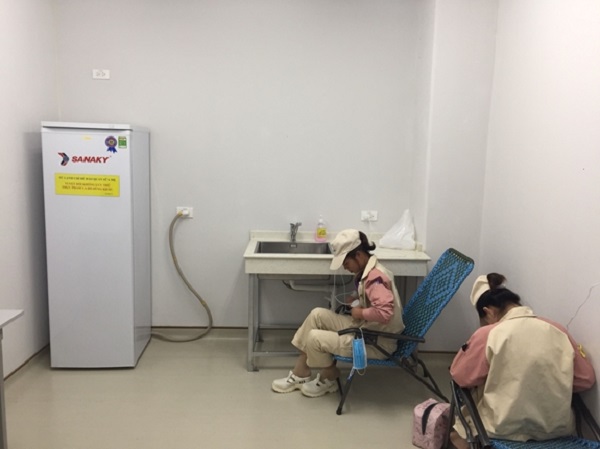 Phòng vắt và trữ sữa cho công nhân nữ tại Công ty TNHH Điện Tử Meiko Việt Nam