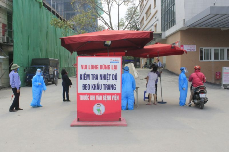 BV E triển khai các biện pháp phòng dịch Covid-19.