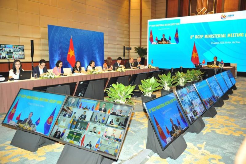 To&agrave;n cảnh Hội nghị Bộ trưởng Kinh tế RCEP lần thứ 8.