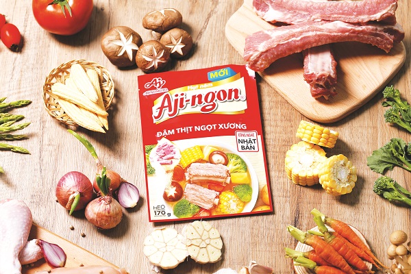 Hạt nêm AJI-NGON® heo  cải tiến mới “Đậm thịt ngọt xương” - ảnh 1