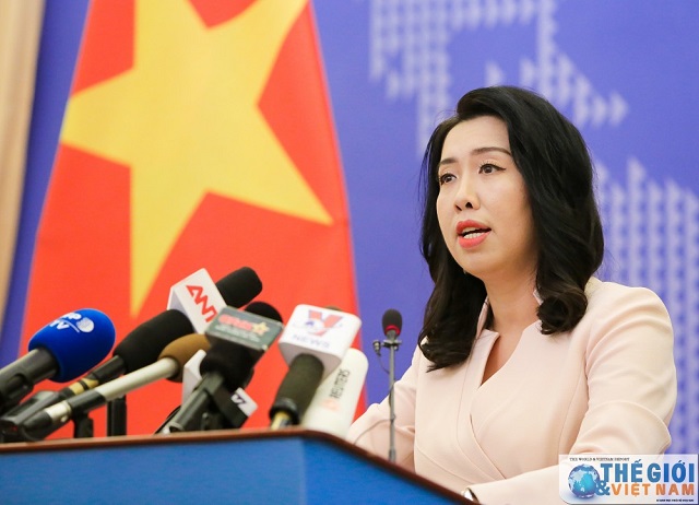 Người phát ngôn Bộ Ngoại giao Việt Nam Lê Thị Thu Hằng. Người phát ngôn Bộ Ngoại giao Việt Nam Lê Thị Thu Hằng.