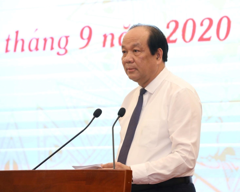 Chủ nhiệm Văn phòng chính Phủ Mai Tiến Dũng thông tin tại buổi họp báo. Chủ nhiệm Văn phòng chính Phủ Mai Tiến Dũng thông tin tại buổi họp báo.