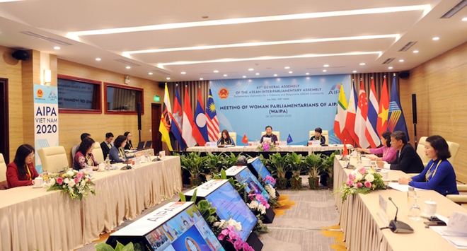 Toàn cảnh phiên họp Hội nghị Nữ nghị sỹ AIPA (WAIPA)