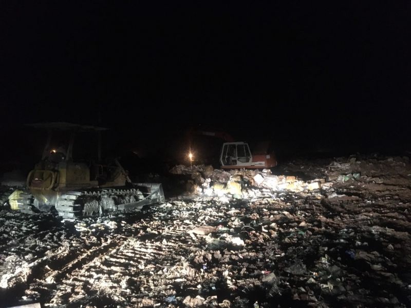 24 tấn nội tạng, tai, mũi và lưỡi lợn đông lạnh nhiễm dịch tả lợn châu Phi được tiêu hủy (Ảnh: Cục QLTT Hải Phòng)