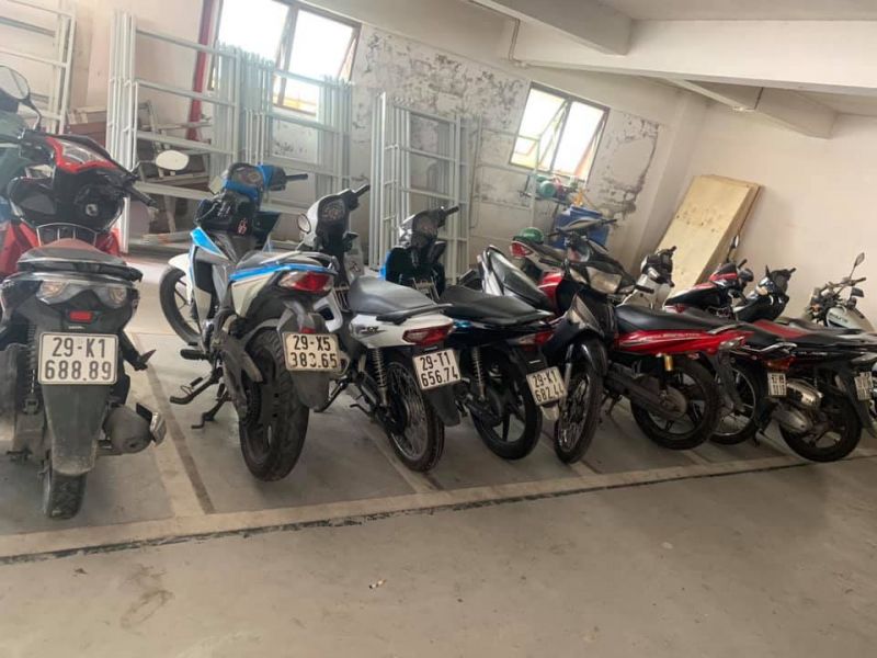 Số xe máy các đối tượng đã trộm cắp