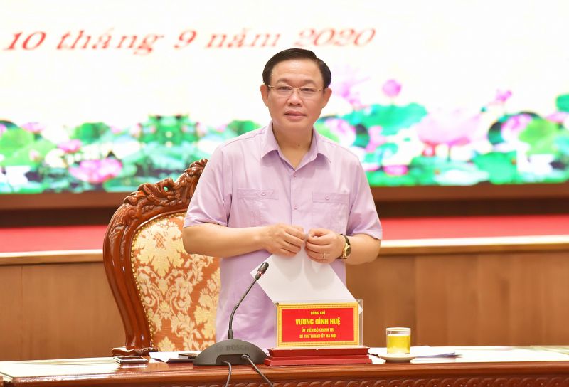 Bí thư Thành ủy Hà Nội phát biểu