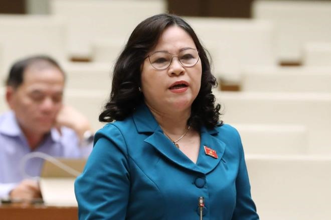 Tân Thứ trưởng Bộ Giáo dục và Đào tạo Ngô Thị Minh. Ảnh QH