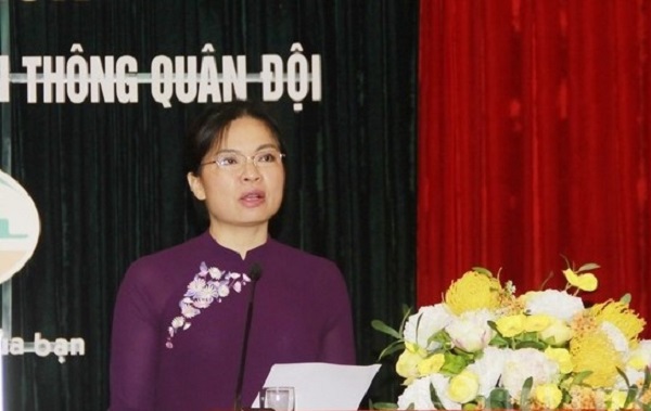 Đồng ch&iacute; H&agrave; Thị Nga, Chủ tịch Hội LHPN Việt Nam