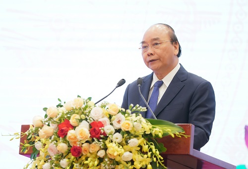 Thủ tướng Nguyễn Xuân Phúc phát biểu tại Đại hội - Ảnh: VGP/Quang Hiếu Thủ tướng Nguyễn Xuân Phúc phát biểu tại Đại hội - Ảnh: VGP/Quang Hiếu